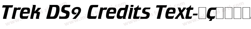 Trek DS9 Credits Text字体转换